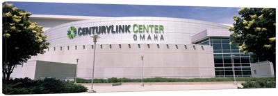 Facade of a convention center, Century Link Center, Omaha, Nebraska, USA Canvas Art Print - Basketball Art
