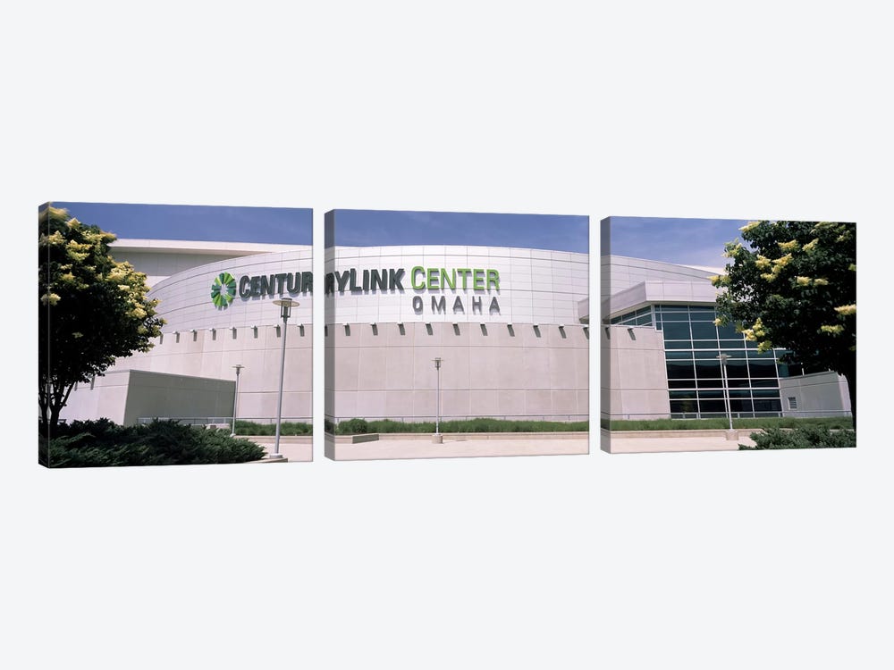 Facade of a convention center, Century Link Center, Omaha, Nebraska, USA by Panoramic Images 3-piece Art Print