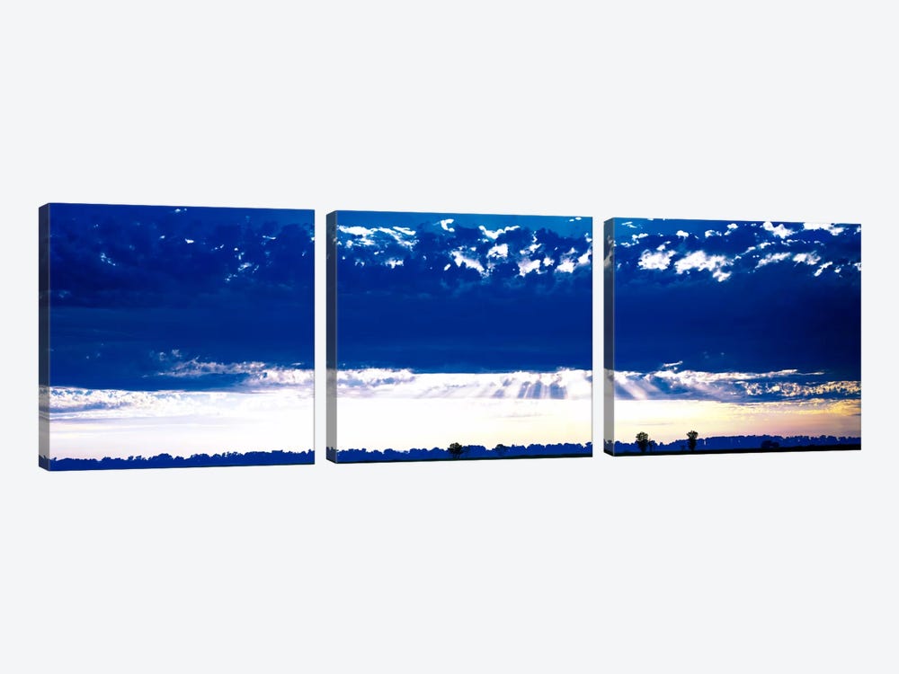 Evening Clouds Sacramento CA USA by Panoramic Images 3-piece Canvas Art