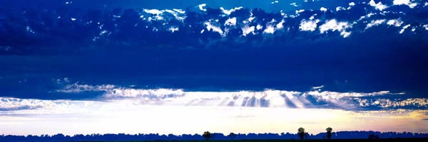 Cloudy Sunsets: Evening Clouds Sacramento CA USA by Panoramic Images