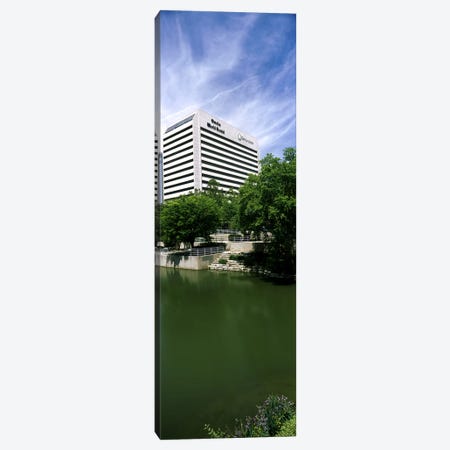 Building at the waterfront, Qwest Building, Omaha, Nebraska, USA Canvas Print #PIM10781} by Panoramic Images Canvas Print
