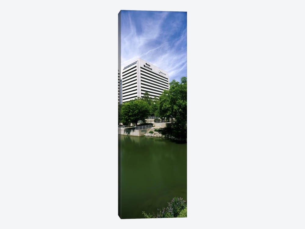 Building at the waterfront, Qwest Building, Omaha, Nebraska, USA by Panoramic Images 1-piece Canvas Art
