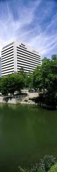 Nebraska: Building at the waterfront, Qwest Building, Omaha, Nebraska, USA by Panoramic Images