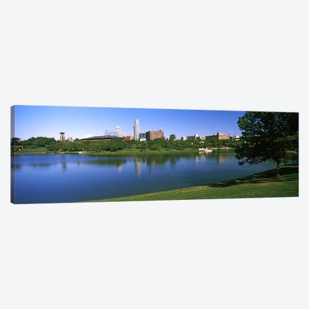 Buildings at the waterfront, Omaha, Nebraska, USA #2 Canvas Print #PIM10784} by Panoramic Images Canvas Art