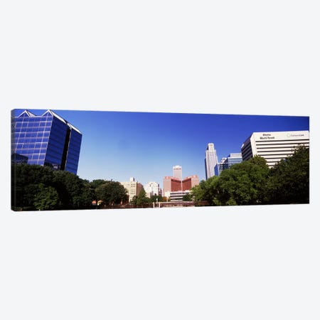 Buildings in a city, Qwest Building, Omaha, Nebraska, USA Canvas Print #PIM10787} by Panoramic Images Canvas Wall Art