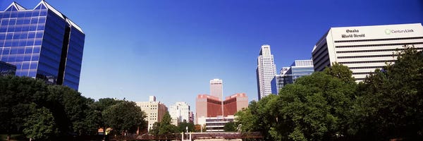 Nebraska: Buildings in a city, Qwest Building, Omaha, Nebraska, USA by Panoramic Images