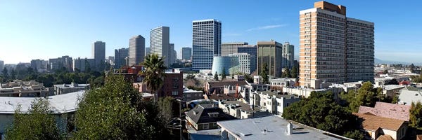 Oakland: View over Oakland from Adams Point, California, USA by Panoramic Images