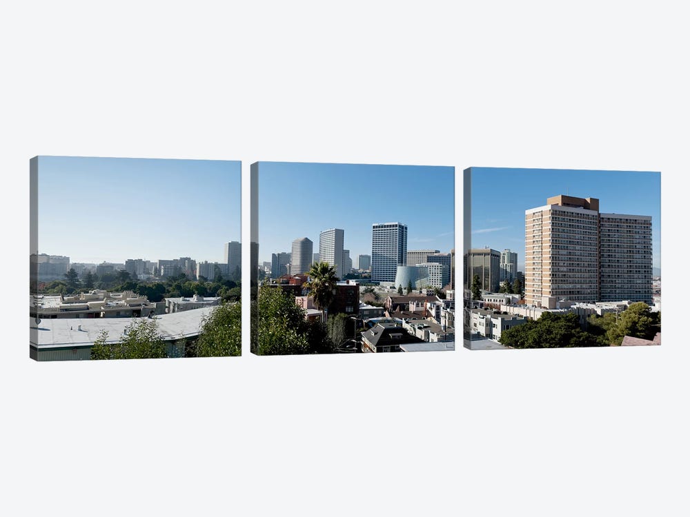 View over Oakland from Adams Point, California, USA #2 by Panoramic Images 3-piece Canvas Wall Art