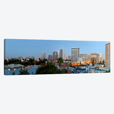 Skyline at dawn, Oakland, California, USA Canvas Print #PIM10795} by Panoramic Images Canvas Art Print