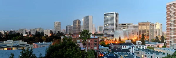 Oakland: Skyline at dawn, Oakland, California, USA by Panoramic Images