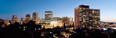 Skyline at dusk, Oakland, California, USA #2 by Panoramic Images canvas print