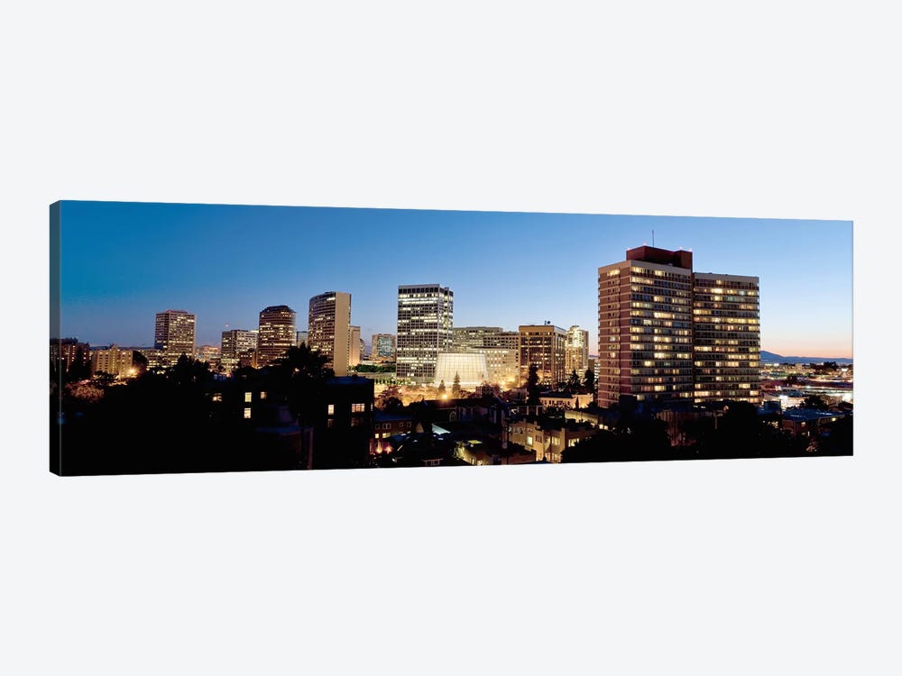 Skyline at dusk, Oakland, California, USA #2 by Panoramic Images 1-piece Canvas Artwork