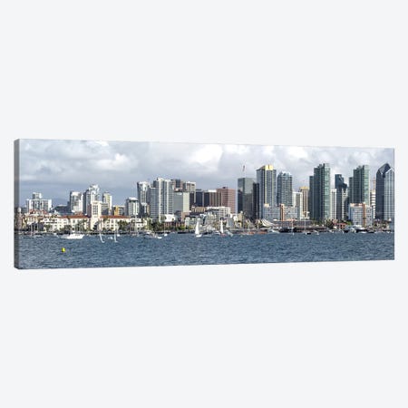 Buildings at the waterfront, San Diego, California, USA Canvas Print #PIM10804} by Panoramic Images Canvas Art Print