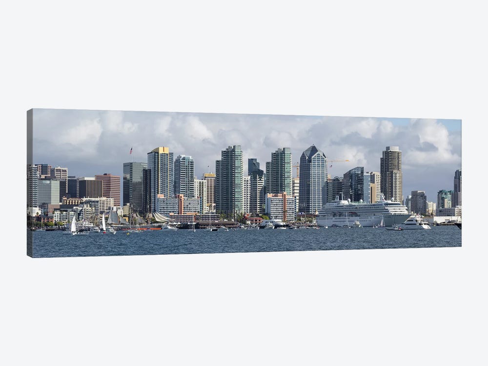 Buildings at the waterfront, San Diego, California, USA #2 by Panoramic Images 1-piece Canvas Wall Art
