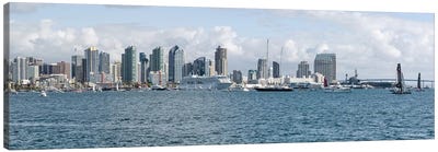 Buildings at the waterfront, San Diego, California, USA #3 Canvas Art Print - San Diego Skylines