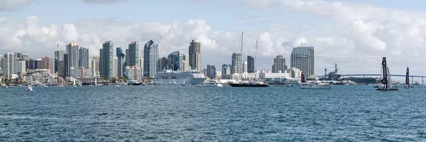 San Diego Skylines: Buildings at the waterfront, San Diego, California, USA #3 by Panoramic Images