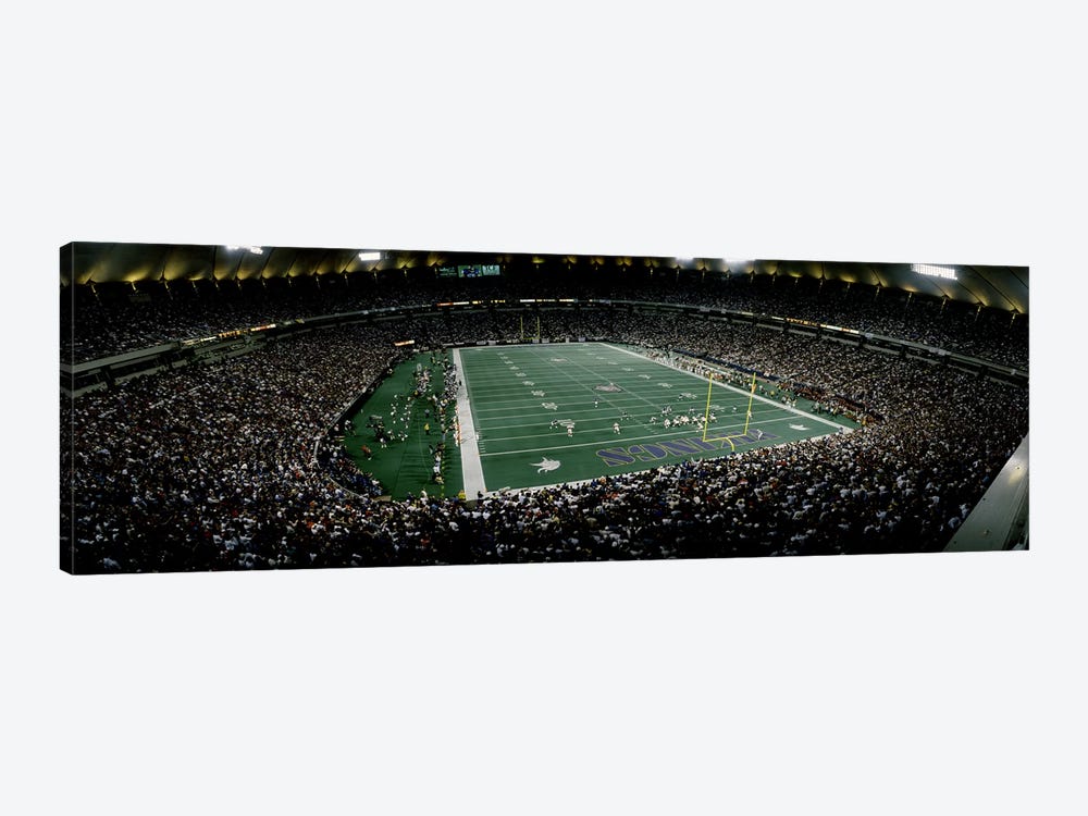 Spectators in an American football stadiumHubert H. Humphrey Metrodome, Minneapolis, Minnesota, USA by Panoramic Images 1-piece Canvas Print