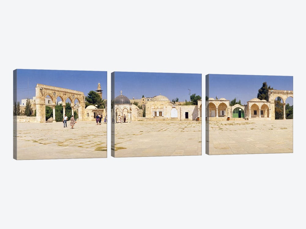 Temple of Rocks, Dome of The Rock, Temple Mount, Jerusalem, Israel 3-piece Canvas Wall Art