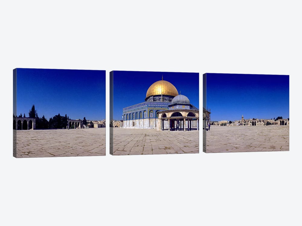 Dome of The Rock, Temple Mount, Jerusalem, Israel by Panoramic Images 3-piece Canvas Art