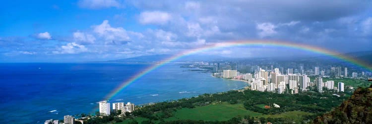 Rainbow Over A CityWaikiki, Honolulu, Oahu, Hawaii, USA