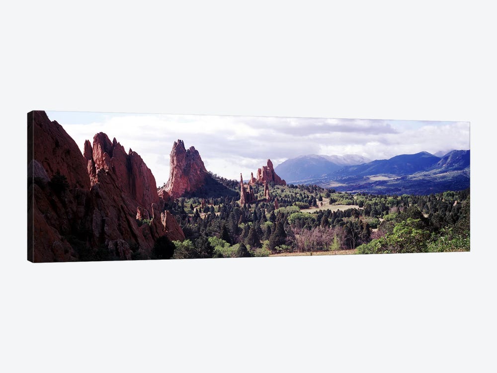 Rock formations on a landscape, Garden of The Gods, Colorado Springs, Colorado, USA by Panoramic Images 1-piece Art Print