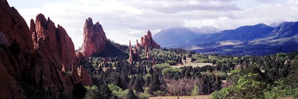 Panoramic Images: Rock formations on a landscape, Garden of The Gods, Colorado Springs, Colorado, USA by Panoramic Images