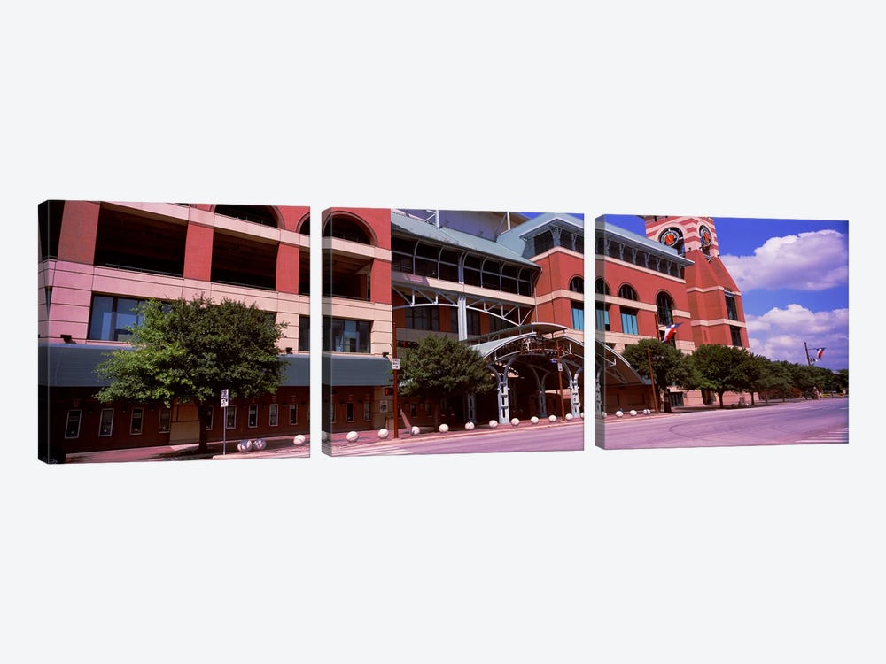 Facade of a baseball stadium, Minute Maid Park, Houston, Texas, USA by Panoramic Images 3-piece Canvas Artwork