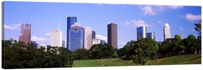 Downtown skylines, Houston, Texas, USA Canvas Art Print - Texas Art