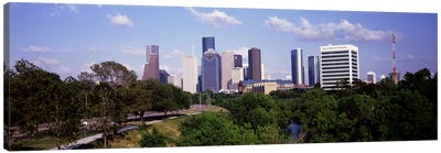 Downtown skylines, Houston, Texas, USA #2 Canvas Art Print - Texas Art