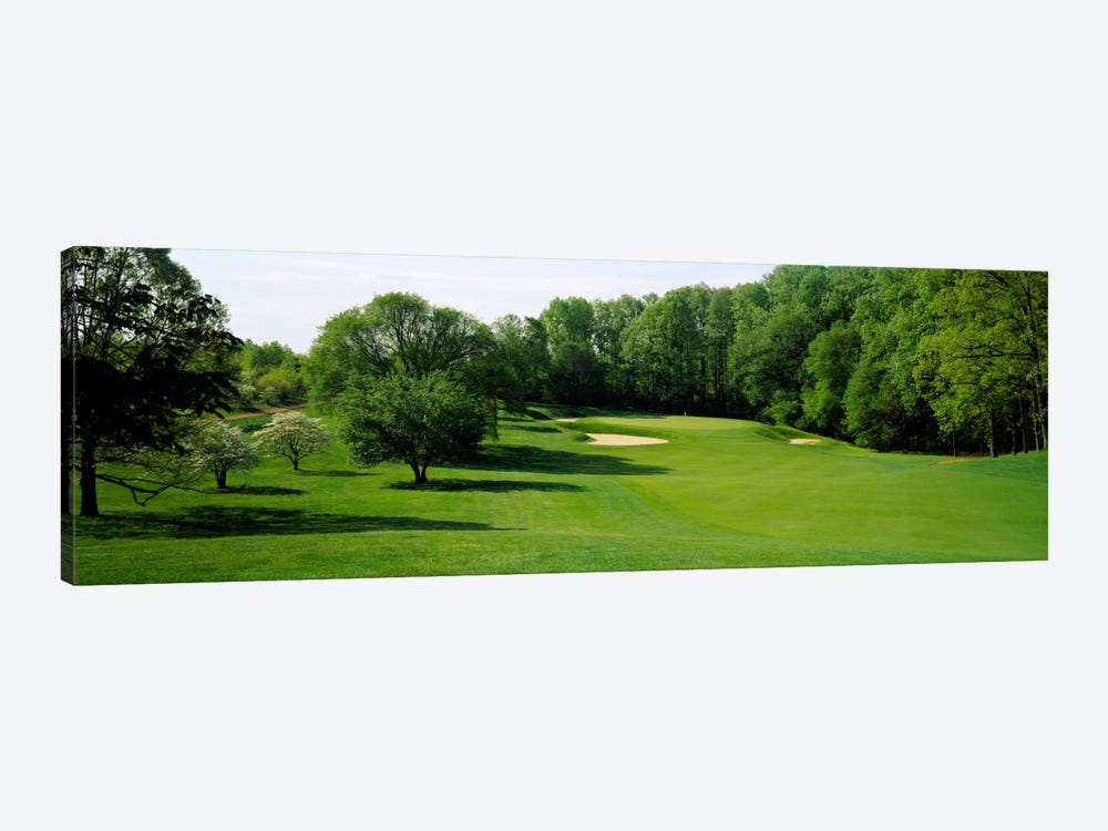 Trees On A Golf Course, Baltimore Country Club, Baltimore, Maryland, USA by Panoramic Images 1-piece Canvas Wall Art