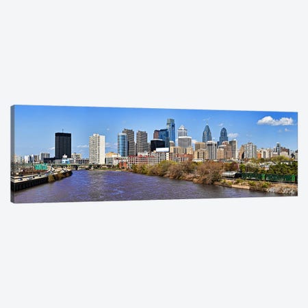 Skyscrapers in a city, Liberty Tower, Comcast Center, Philadelphia, Pennsylvania, USA Canvas Print #PIM10831} by Panoramic Images Canvas Art Print