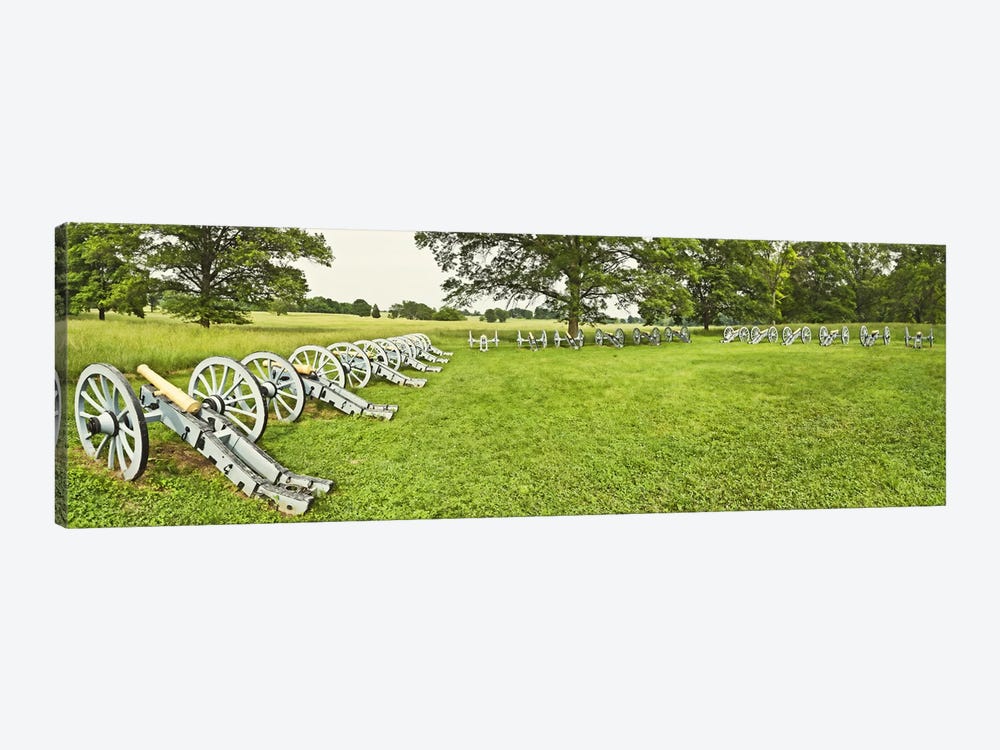 Cannons in a park, Valley Forge National Historic Park, Philadelphia, Pennsylvania, USA by Panoramic Images 1-piece Canvas Wall Art