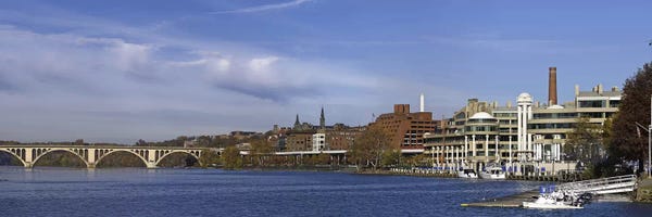 Washington, D.C.: Francis Scott Key Bridge over the Potomac River, Old Georgetown, Washington DC, USA by Panoramic Images