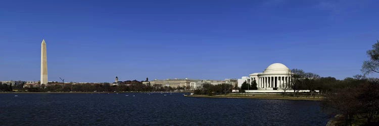 View Of The Washington Monument, Jefferson Memorial And Tidal Basin From West Potomac Park, Washington, D.C.