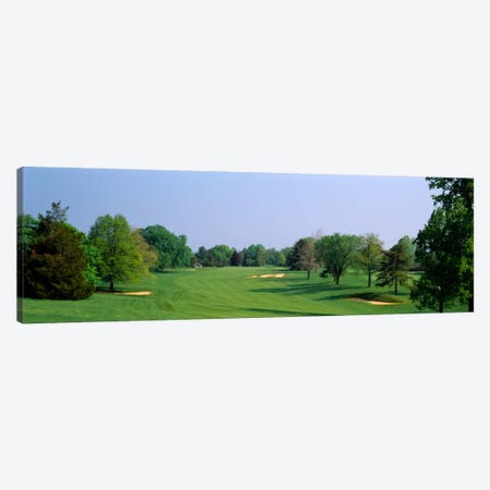 Panoramic view of a golf course, Baltimore Country Club, Maryland, USA Canvas Print #PIM1083} by Panoramic Images Canvas Art Print