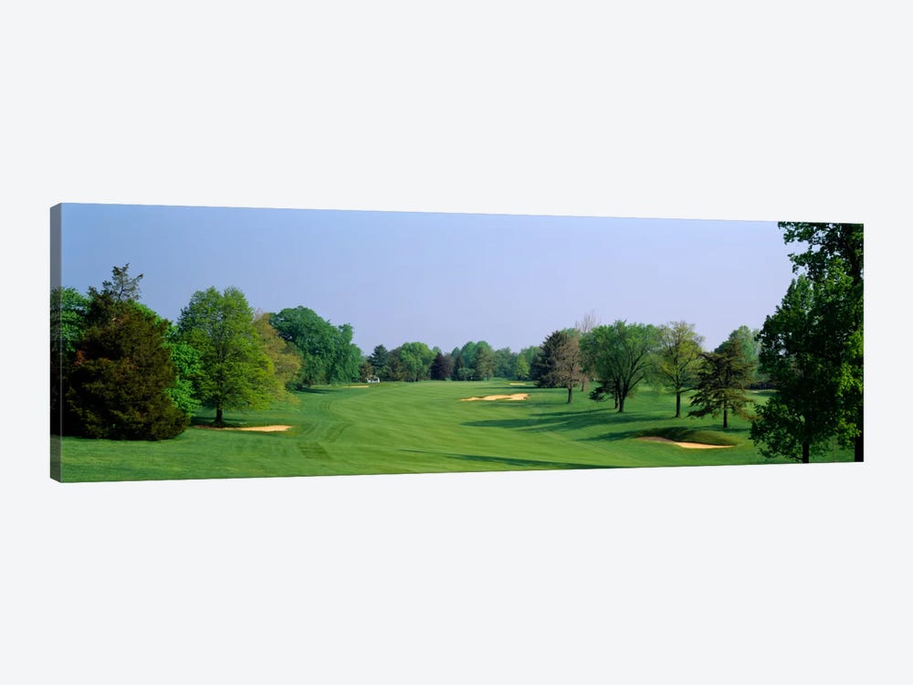 Panoramic view of a golf course, Baltimore Country Club, Maryland, USA by Panoramic Images 1-piece Canvas Art Print