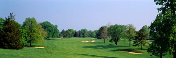 Golf Courses: Panoramic view of a golf course, Baltimore Country Club, Maryland, USA by Panoramic Images