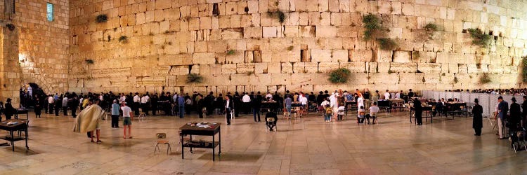 People praying in front of the Western Wall, Jerusalem, Israel