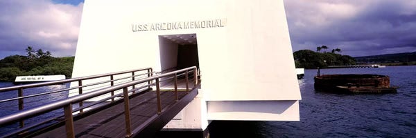 Honolulu: USS Arizona Memorial, Pearl Harbor, Honolulu, Hawaii, USA by Panoramic Images