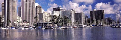 Downtown Honolulu, Oahu, Hawaii, USA by Panoramic Images multi panel art