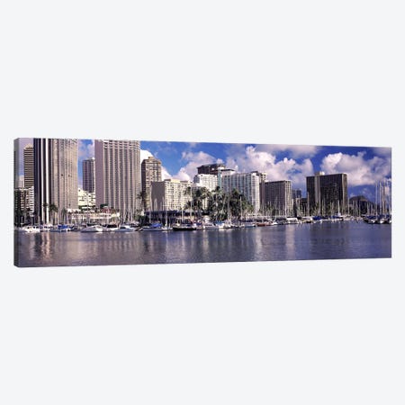 Downtown Honolulu, Oahu, Hawaii, USA Canvas Print #PIM10865} by Panoramic Images Canvas Art Print