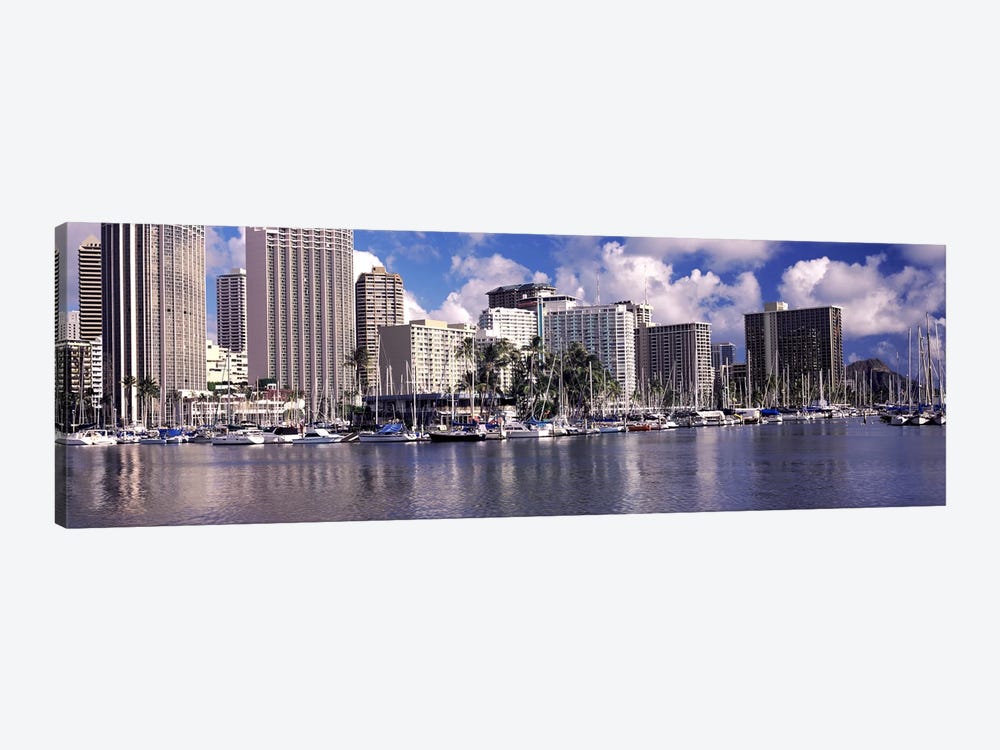 Downtown Honolulu, Oahu, Hawaii, USA by Panoramic Images 1-piece Canvas Art