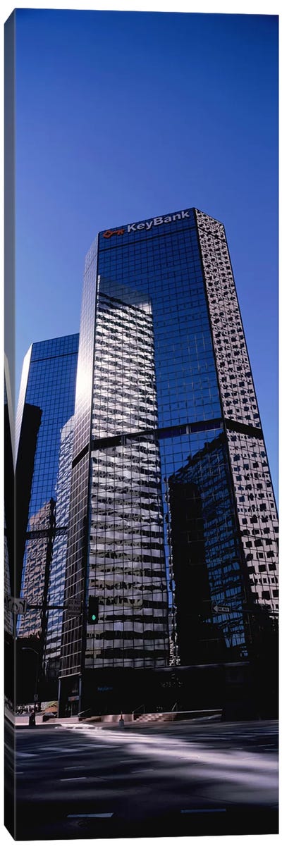 Bank building in a city, Key Bank Building, Denver, Colorado, USA Canvas Art Print - Colorado Art