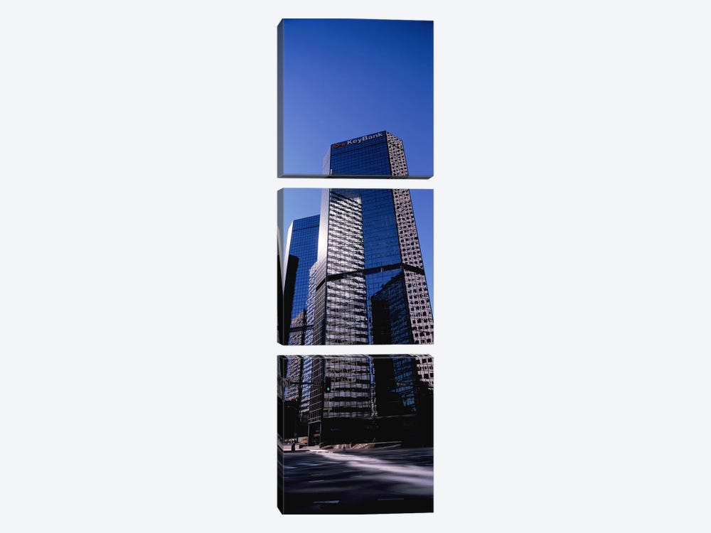 Bank building in a city, Key Bank Building, Denver, Colorado, USA by Panoramic Images 3-piece Canvas Art