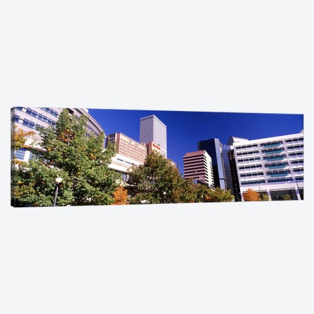 Low angle view of buildings in a city, Sheraton Downtown Denver Hotel, Denver, Colorado, USA Canvas Print #PIM10874} by Panoramic Images Canvas Artwork