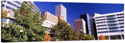Low angle view of buildings in a city, Sheraton Downtown Denver Hotel, Denver, Colorado, USA Canvas Art Print - Colorado Art