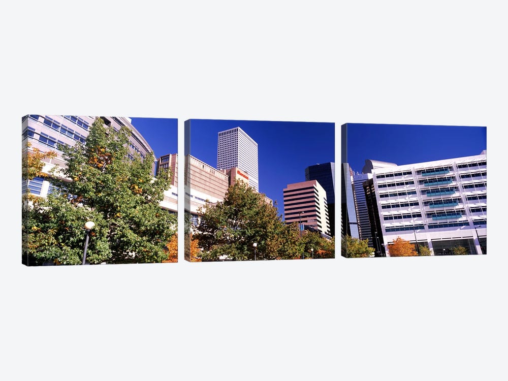 Low angle view of buildings in a city, Sheraton Downtown Denver Hotel, Denver, Colorado, USA by Panoramic Images 3-piece Canvas Artwork