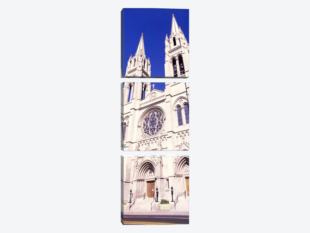 Facade of Cathedral Basilica of the Immaculate Conception, Denver, Colorado, USA by Panoramic Images 3-piece Canvas Art
