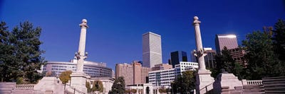 Buildings from Civic Center Park, Denver, Colorado, USA by Panoramic Images canvas print