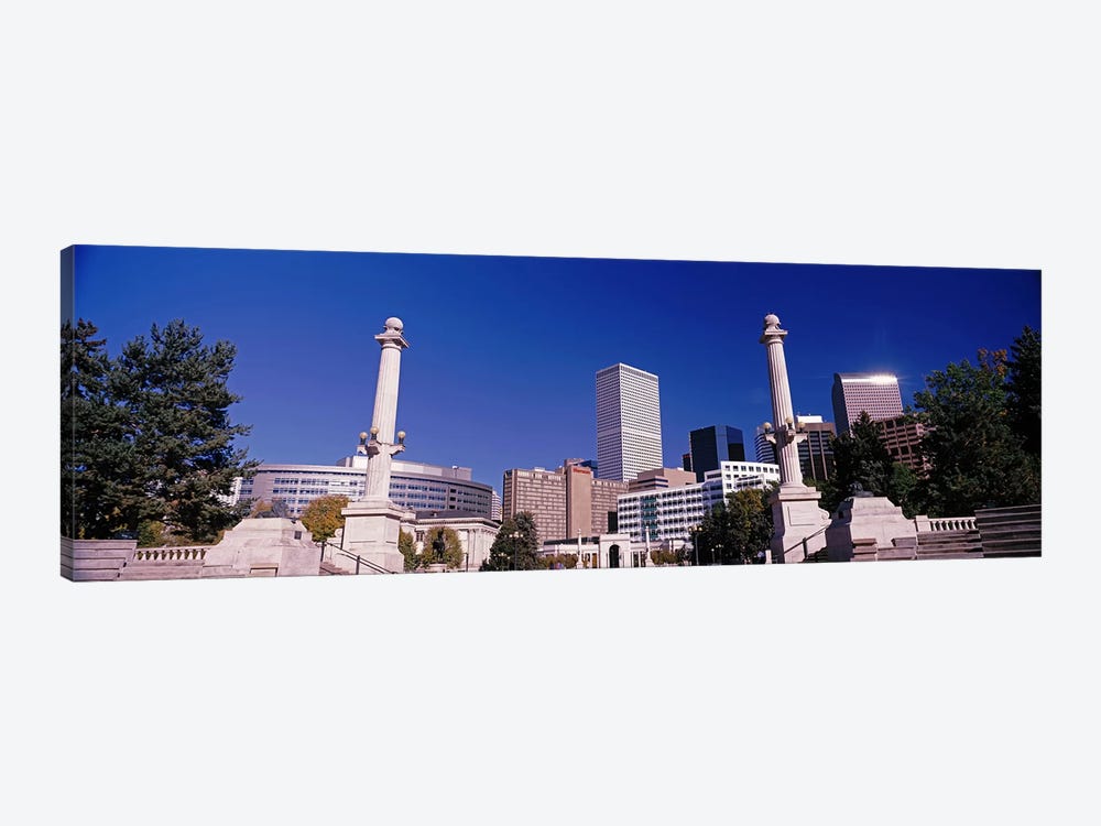 Buildings from Civic Center Park, Denver, Colorado, USA by Panoramic Images 1-piece Canvas Print